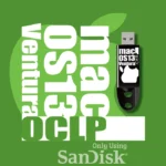 macOS 13 Ventura OCLP pack-shot with USB drive