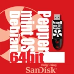 Debian-based PeppermintOS 64-bit USB Flash Drive and the PeppermintOS logo