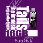 Tails - The Amnesiac Incognito Live System 16 GB Boot Disk packshot and USB drive